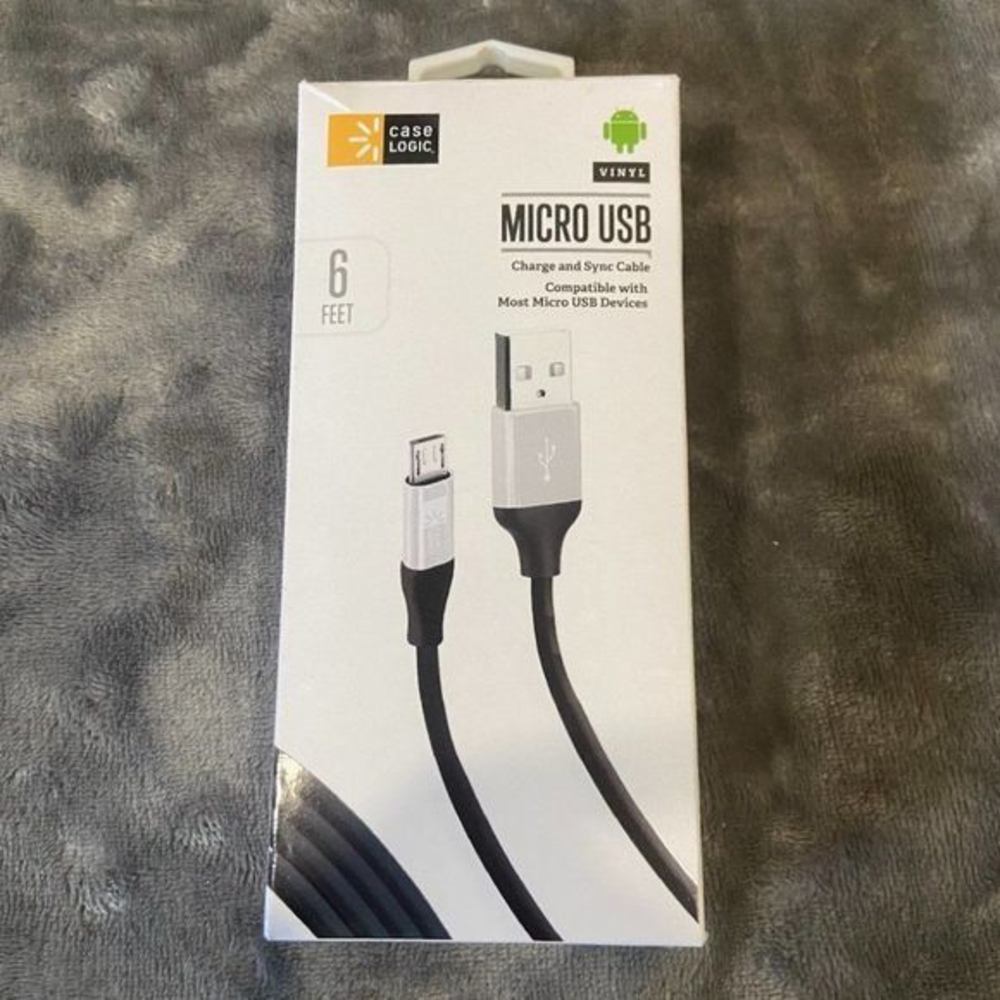 4/$30 🌿 NWT CASE LOGIC Micro USB Cord‎